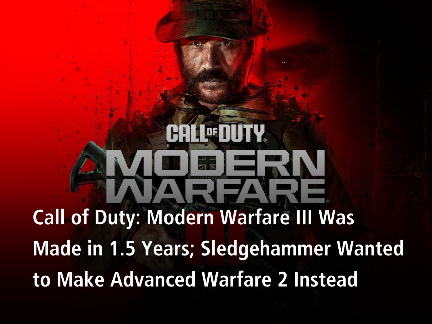 Sledgehammer wanted to make Call of Duty: Advanced Warfare 2