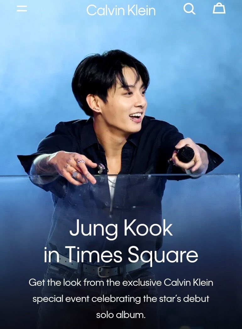 THE PICTURE CALVIN KLEIN CHOSE OF JUNGKOOK FOR THEIR WEBITE 😭 they completely love their golden ambassador, seriously..