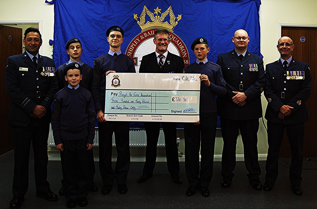 Thanks to <a href="/2458RAFAC/">2458 Shipley&Baildon</a> where the <a href="/aircadets/">RAF Air Cadets</a> &amp; staff raised £330.30 for the recent <a href="/RAFAssociation/">RAF Association</a> #WingsAppeal <a href="/ClareWaltonRAF/">Director General Defence Medical Services</a> was our adopting officer &amp; <a href="/Amirkha12533130/">Amir khan</a> gave great insight in the <a href="/RAFMedServices/">RAF Medical Services</a> With <a href="/YorkshireUAS/">Yorkshire UAS</a> giving insight into career opportunities 👍🏻