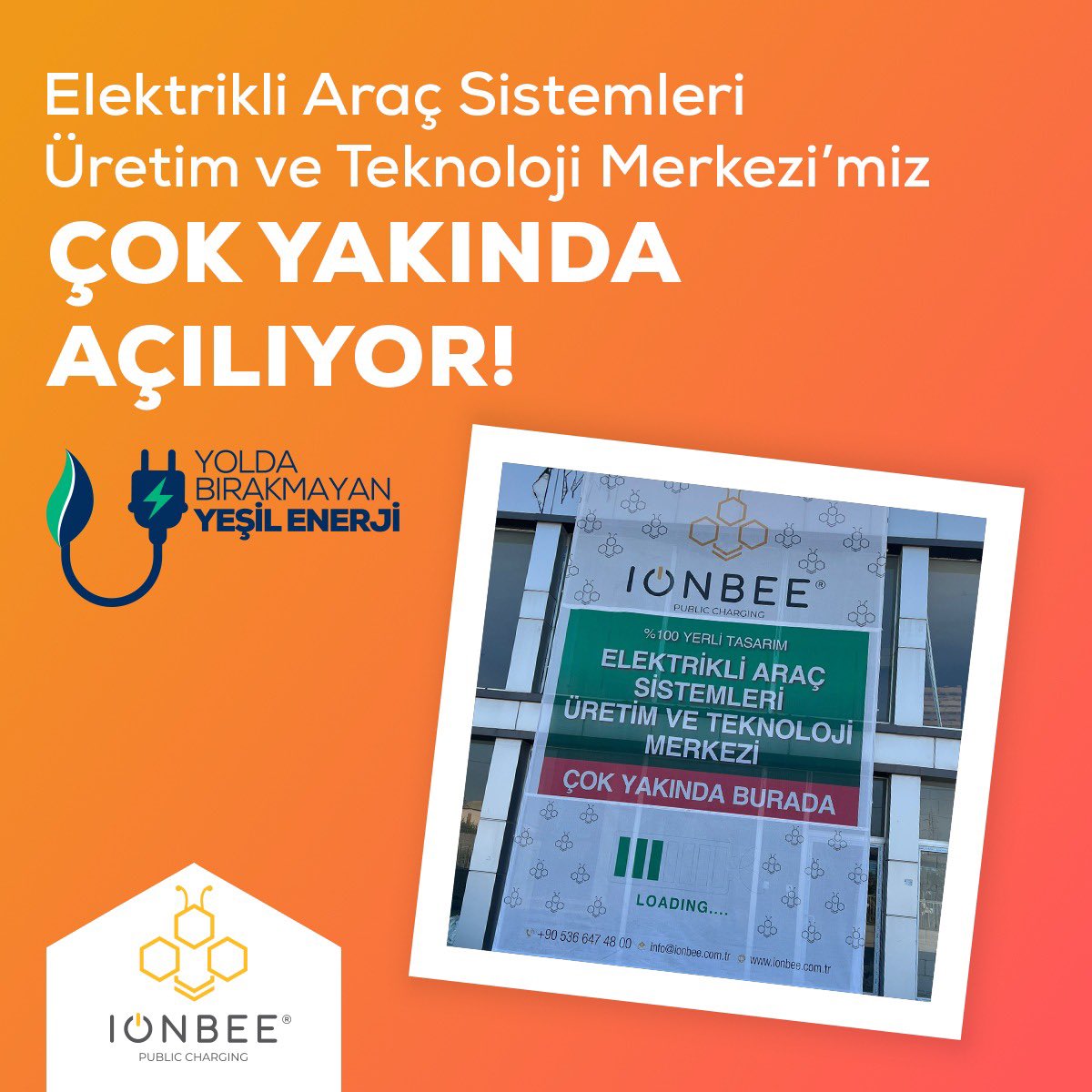 Çalışmalarımıza hızla devam ediyoruz!

%100 Yerli Tasarım Elektrikli Araç Sistemleri Üretim ve Teknoloji Merkezi’miz çok yakında açılıyor.