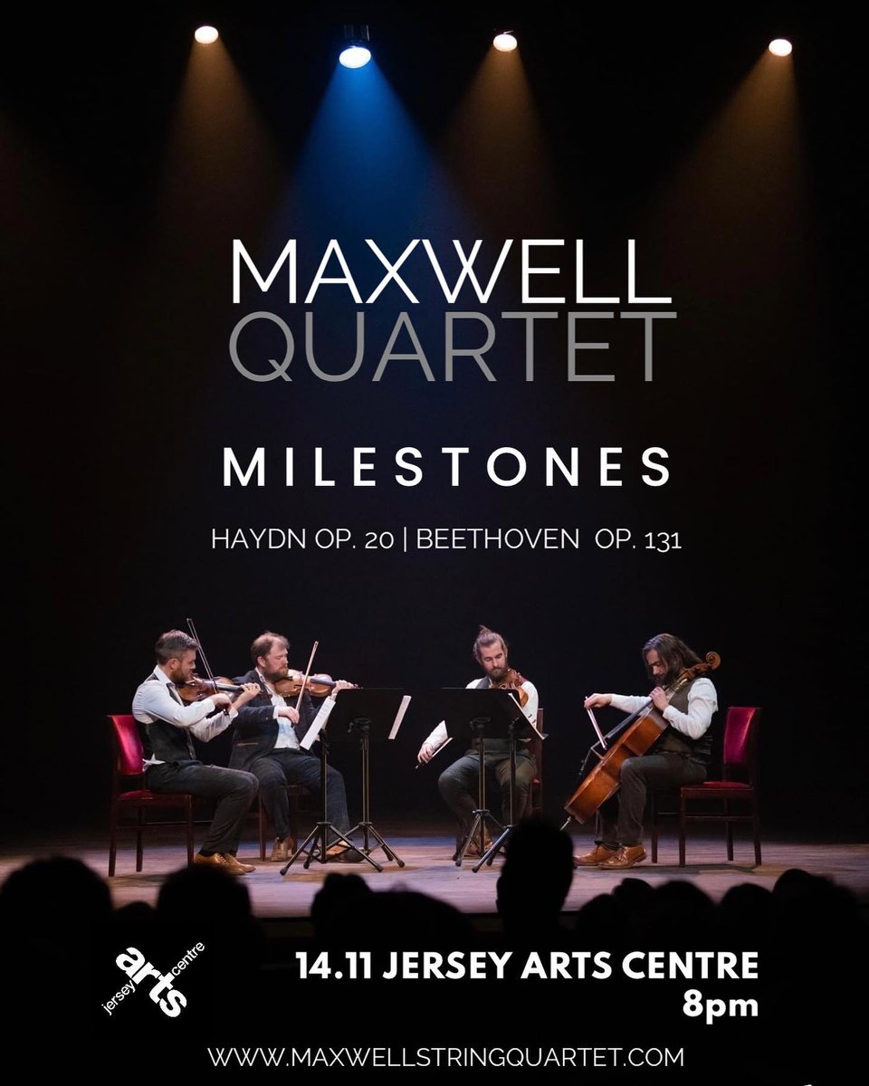 Storm Ciarán broke homes, businesses, nature and lots of hearts💔in beautiful #jerseyci but I know @MaxwellQuartet will lift broken spirits with their musicmaking on Tuesday night at the wonderful @JsyArtsCentre #stringquartet #livemusic #musicinspires #musicmoves #musicheals