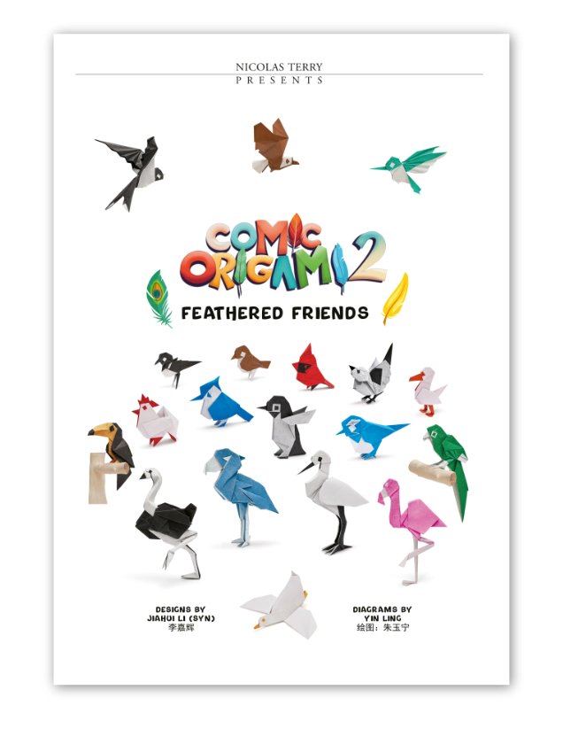 PassionOrigami's tweet photo. The last book of this year (and also the last one for a long time): Comic Origami 2 - Feathered Friends by Syn (Jiahui Li 李嘉辉) is now available: 
https://t.co/Z56qFdVaw2
#origami
#origamiart
#origamibird
#origamibirds
#nicolasterryorigami
#synorigami
#bird https://t.co/cwaEmG1ZIt