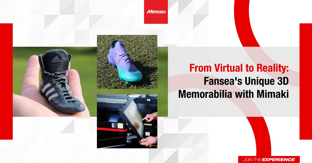 Ever wondered how businesses make use of our full-colour 3D printing technology? @fansea_io brings digital collectibles to life in vibrant 3D prints for avid sports and game fans alike. Dive into the story 👉 eu1.hubs.ly/H068Vkf0 #3Dprinting #Mimaki #3Dprint #3Dmodel