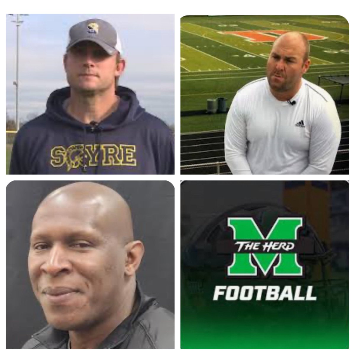 Best of luck to these former @HerdFB greats, as they lead their teams into the 2nd round of @KHSAA playoffs. @ChadPennington • @lexsayrefb @coachnatemcpeek • @FDouglassFB Melvin Cunningham • @murrayhighFB #HerdFamily #OneHerd #HerdBrotherhood