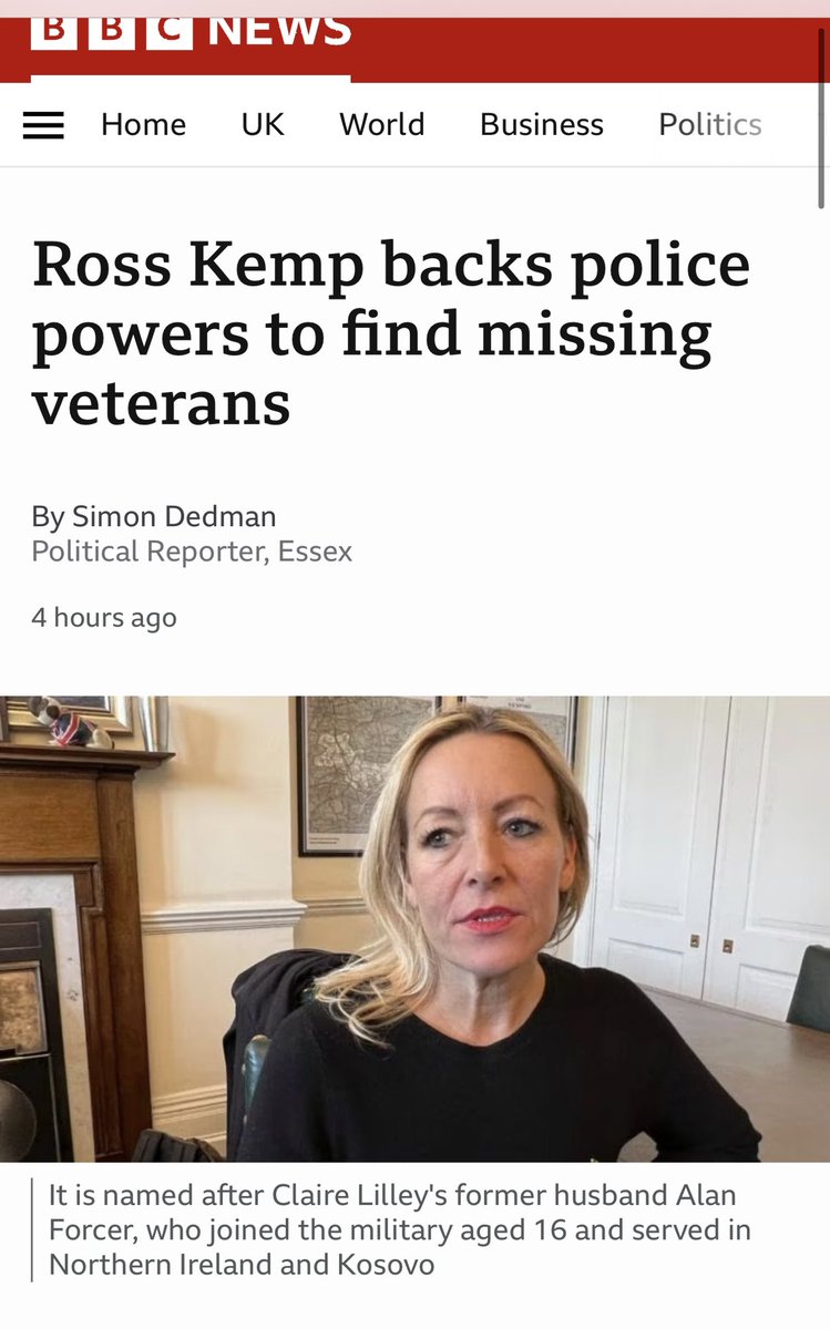 Beyond thrilled for @clairelilly , Mark Mangnall, @InsJimJones , Charlie Hedlges and on the launch of the #ForcerProtocol tomorrow to support location of high risk missing military veterans. Whilst I only played a tiny part on its development I can’t tell you how happy I am that