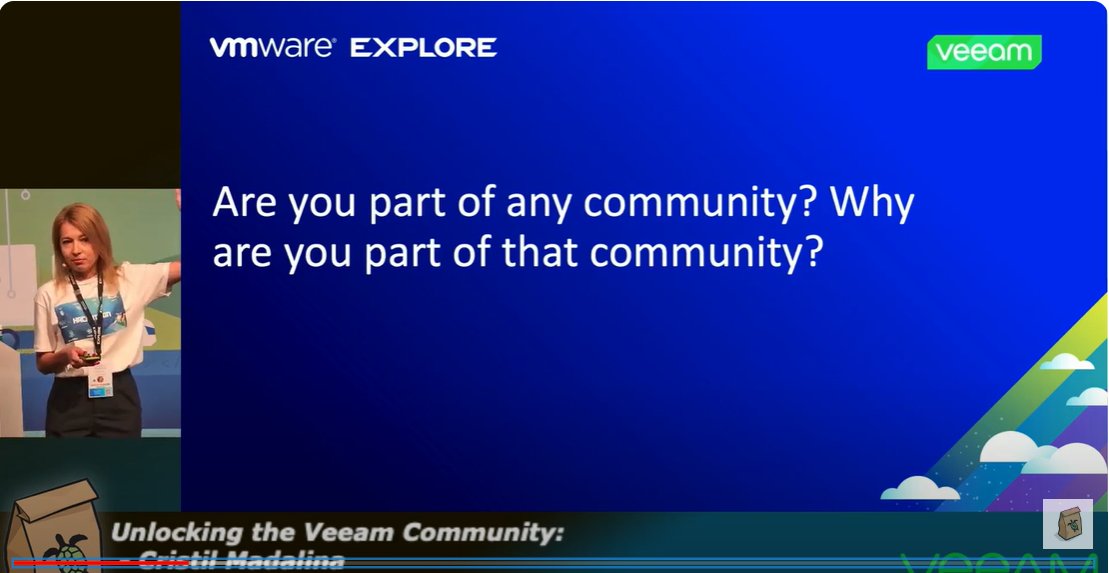 Do you want to know more on #veeamcommunities? Make sure to watch my #vbrownbag presentation at #vmwareexplore2023 in #barcelona !
#veeam #veeambackup #veeamazing #community
lnkd.in/dxwv7mws