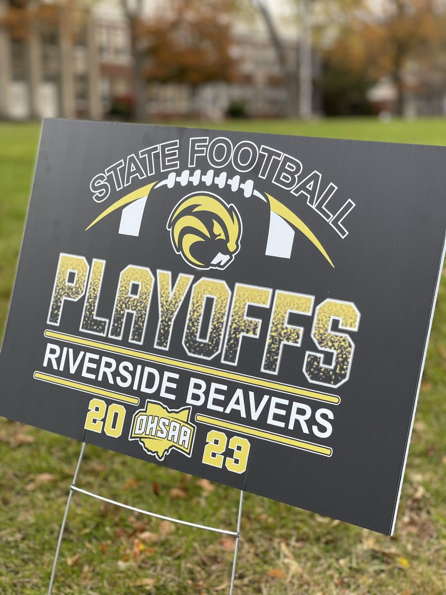 . <a href="/_RHSFootball/">Riverside Football</a> will depart for Twinsburg at 4:30 pm today to play Akron Archbishop Hoban in the Regional Semifinals. We encourage any members of the public to line the driveway near the RHS football stadium around 4:15 pm to cheer on the Beavers as they leave. 

#WeAreRiverside