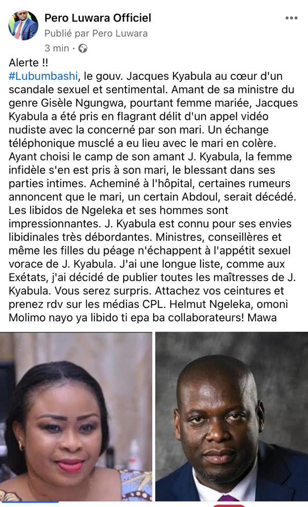 La libido débordante de Jacques Kyabula sème le K.O.