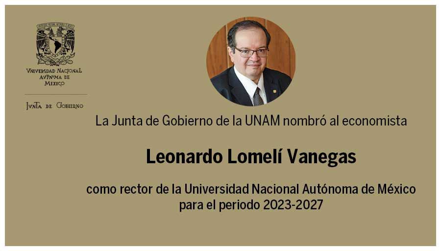 Diario_Supremo's tweet photo. 🐆 No entro la mano de la #4T…
La Junta de Gobierno de la #UNAM nombró al economista Leonardo Lomelí Vanegas como rector de la Universidad Nacional Autónoma de México para el periodo 2023-2027
¡Felicidades Rector!
#CMXM #México #AMLO #Chapingo #IPN #TecDeMonterrey #USA https://t.co/n1dShlUS0v