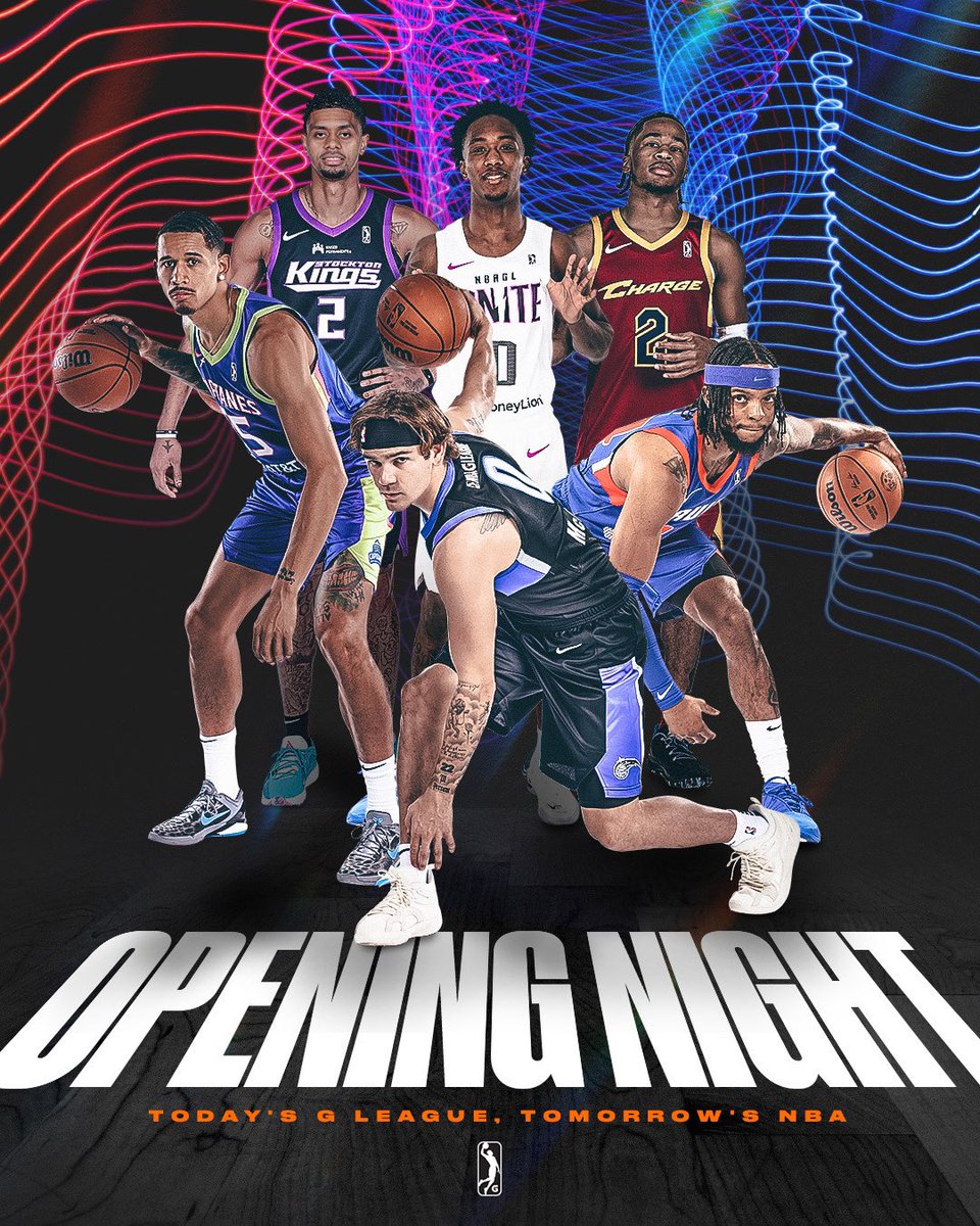IT’S ABOUT THAT TIME! 🔥 

Opening Night for the 2023-24 G League season is finally here. Don’t miss all the action on NBAGLeague.com and the NBA G League App starting at 7 PM/ET.