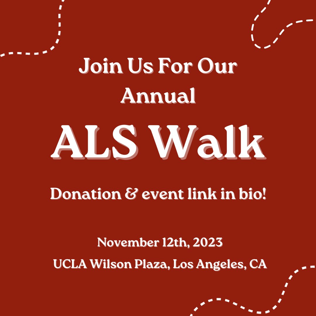 Join our #BillionforBob Team as we participate in the annual #ALS Walk on Sunday, November 12th at UCLA Wilson Plaza, Los Angeles! A donation link &amp; details can be found through the link in our bio! We deeply appreciate your support ❤️ <a href="/WalktoDefeatALS/">Walk to Defeat ALS</a>