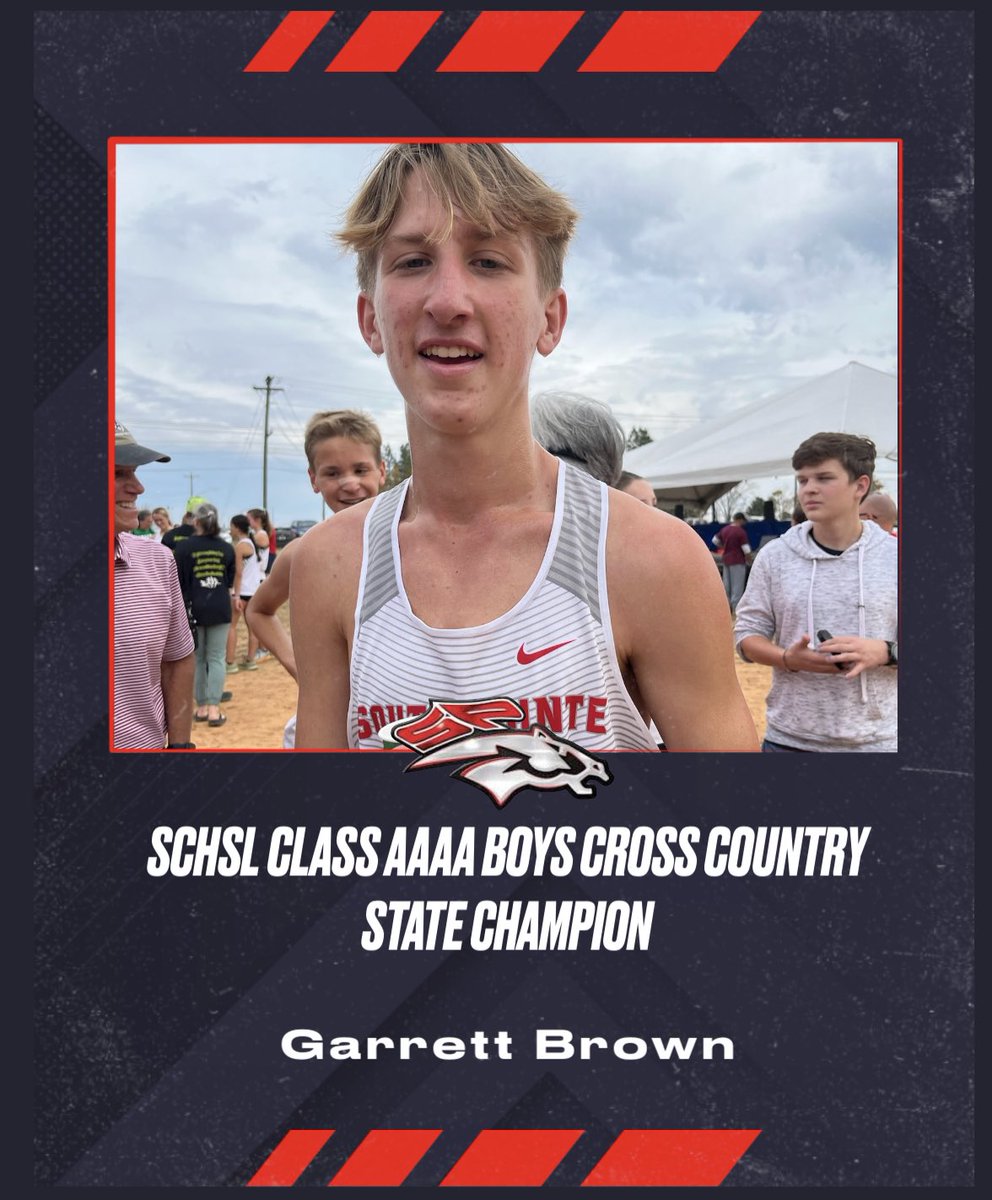 Congrats Garrett!! YOU’RE A SOUTH CAROLINA HIGH SCHOOL STATE CHAMPION!! @SPHSstallions @RockHillSchools @RHHerald @Coach_JDuncan @sphs__stuco #StillSouthPointe