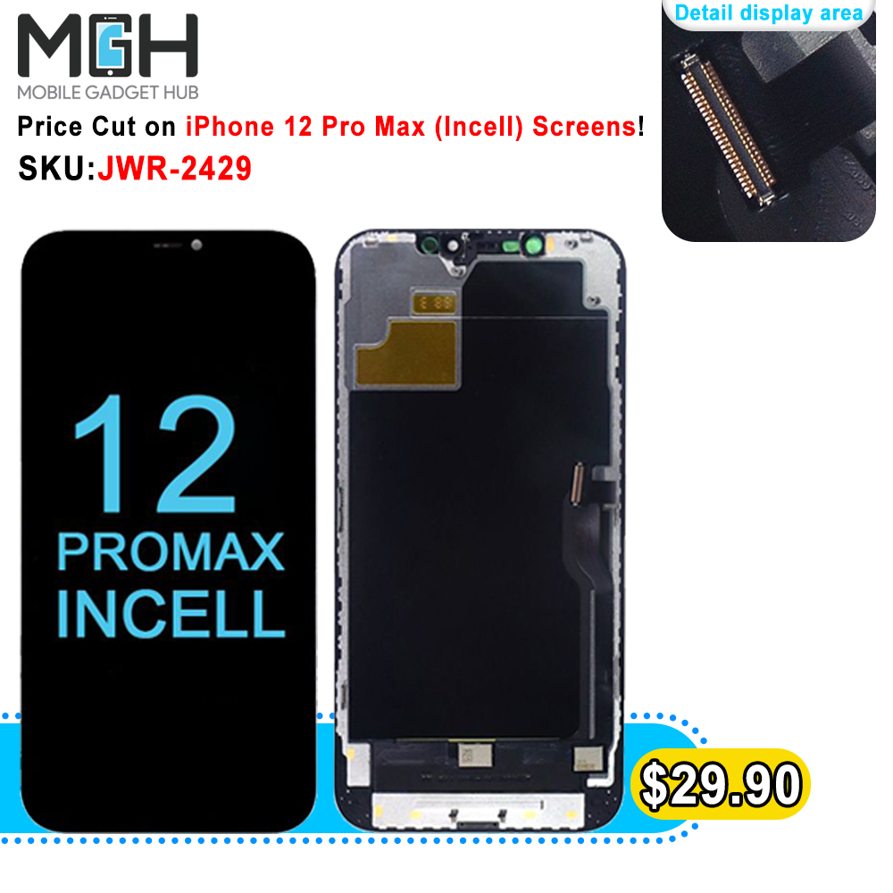 KIQparts's tweet image. 📱✨ Elevate your iPhone 12 Pro Max experience without breaking the bank! 💸 Now offering amazing price cuts on top-notch incell screens! 🚀 Upgrade today and see your device in a whole new light. 🌈

mobilegadgethub.com/2211211439-2.h…

#TechSavings #iPhoneUpgrade #ScreenPerfection