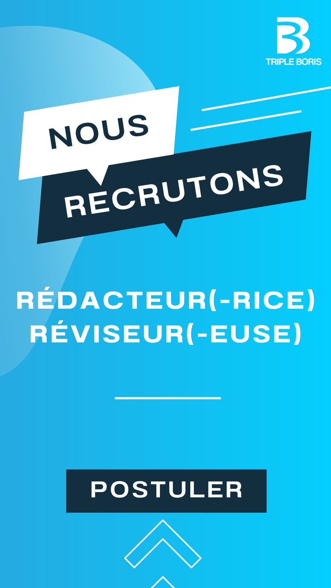 Nous recherchons un(e) rédacteur(-rice)/réviseur(-euse).

Si vous êtes un expert des mots, capable de donner vie à des mondes virtuels et de polir le texte avec précision, nous voulons vous rencontrer!📝

👇Consultez notre offre d'emploi ici👇
shorturl.at/qCEPY