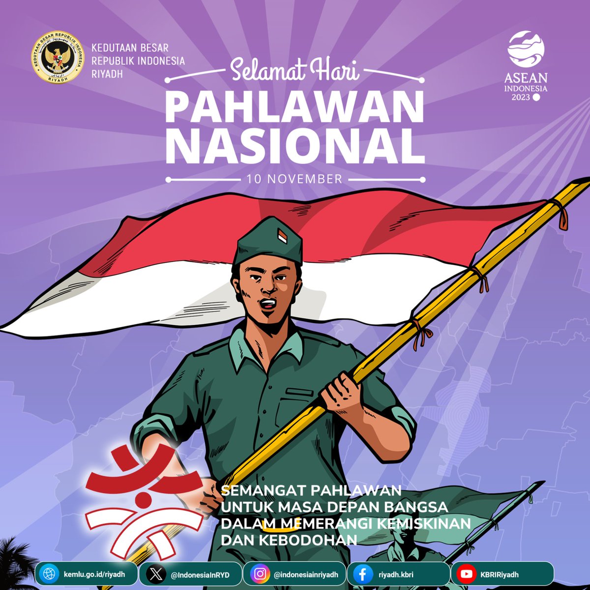 Selamat Hari Pahlawan Nasional

10 November 2023

#inidiplomasi
#indonesianway #kbririyadh #haripahlawan #rintiskemajuan