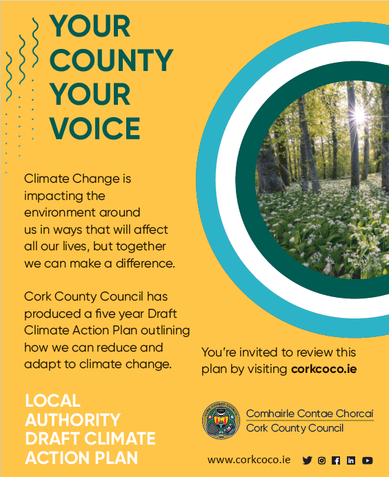 Corkcoco's tweet photo. 📣 We are hosting an online PUBLIC INFORMATION WEBINAR on the Draft Climate Action Plan 2024-2029. Everybody is invited to register

📅 Friday 17th Nov 2023 between 13:00-14:00

❗ Attendees are required to register in advance here 👇
https://t.co/TaVG8NrQdE
#LACAP #ClimateAction https://t.co/JlOXDTRLaM