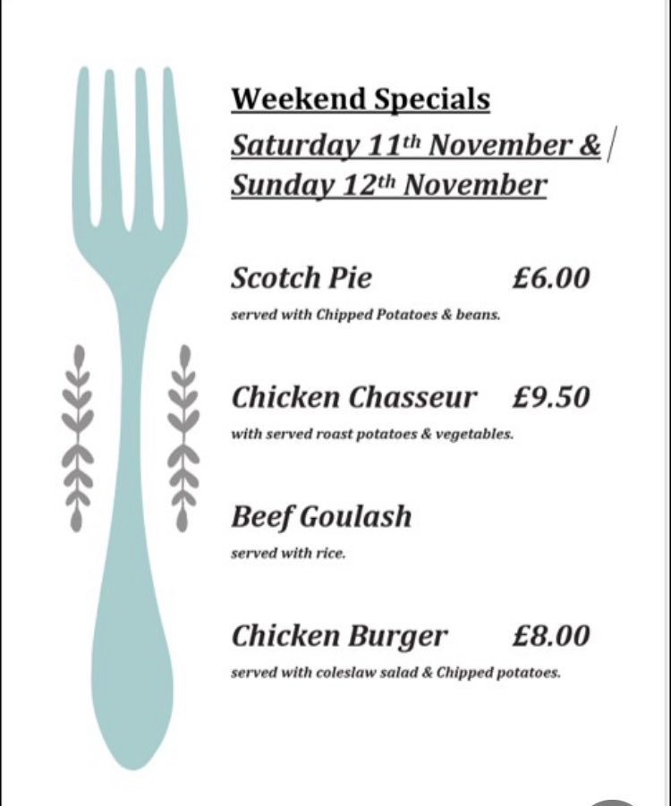 This weekends specials