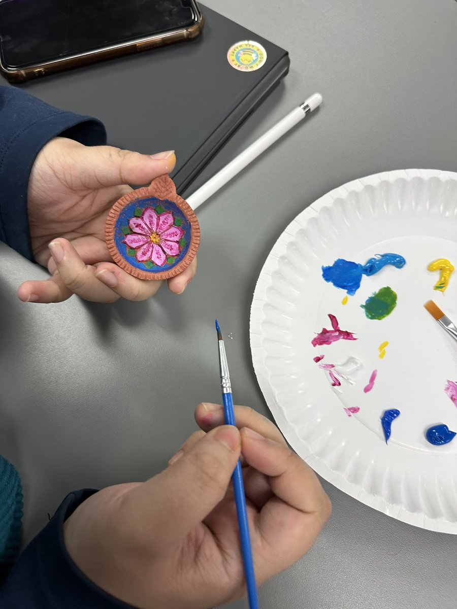 Lauren Shepherd (@mslshepherd) on Twitter photo We learned about #Diwali and painted diyas this morning during #FlexFriday! We had so much fun painting as we listened to bollywood music. <a href="/NewTechCoppell/">New Tech High @ Coppell</a> #CISDESLBIL #NTHCinnovate #CISDMissonPossible We learned about #Diwali and painted diyas this morning during #FlexFriday! We had so much fun painting as we listened to bollywood music. <a href="/NewTechCoppell/">New Tech High @ Coppell</a> #CISDESLBIL #NTHCinnovate #CISDMissonPossible