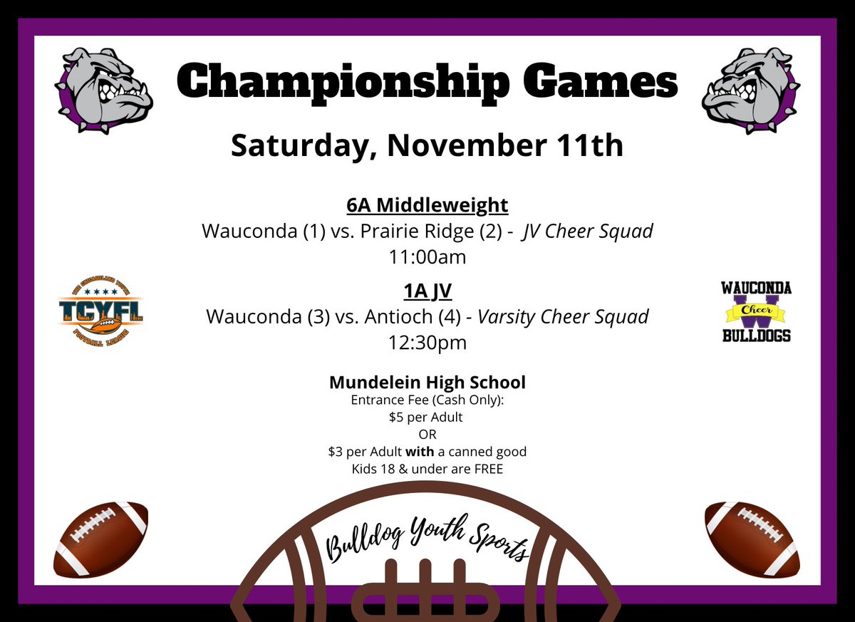 Bulldog Youth Sports Football tweet media