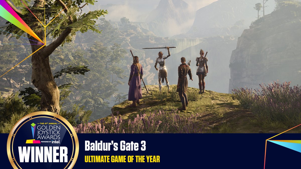 Ultimate Game of the Year goes to.... @baldursgate3! Congratulations!! #GoldenJoystickAwards