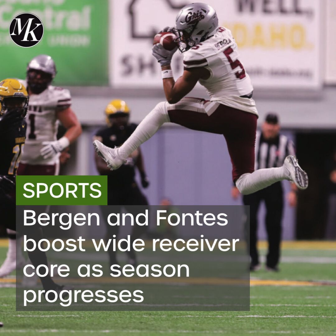 Montana wide receivers Junior Bergen and Aaron Fontes have been tearing up the turf this season, but it doesn’t come without preparation. Read about these two this week in the Kaimin! 

Story by Clayton Elmore
Photo by Maddie Crandall

#GrizFootball #MontanaFootball