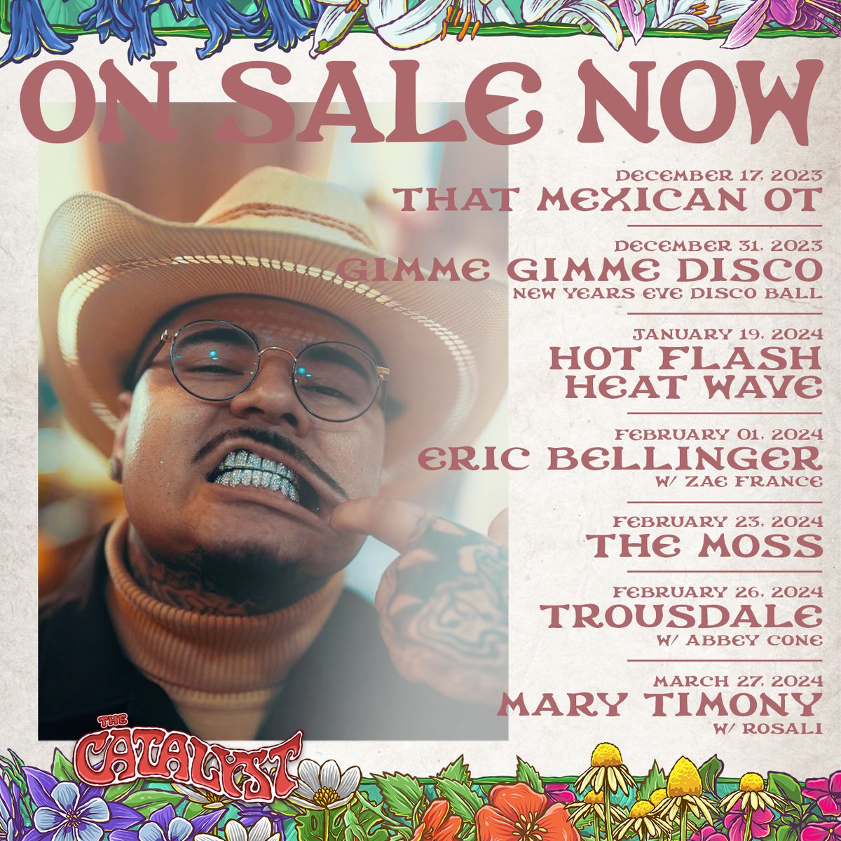 🍃 ON SALE NOW 🍃
Tickets available ➡️ Catalystclub.com