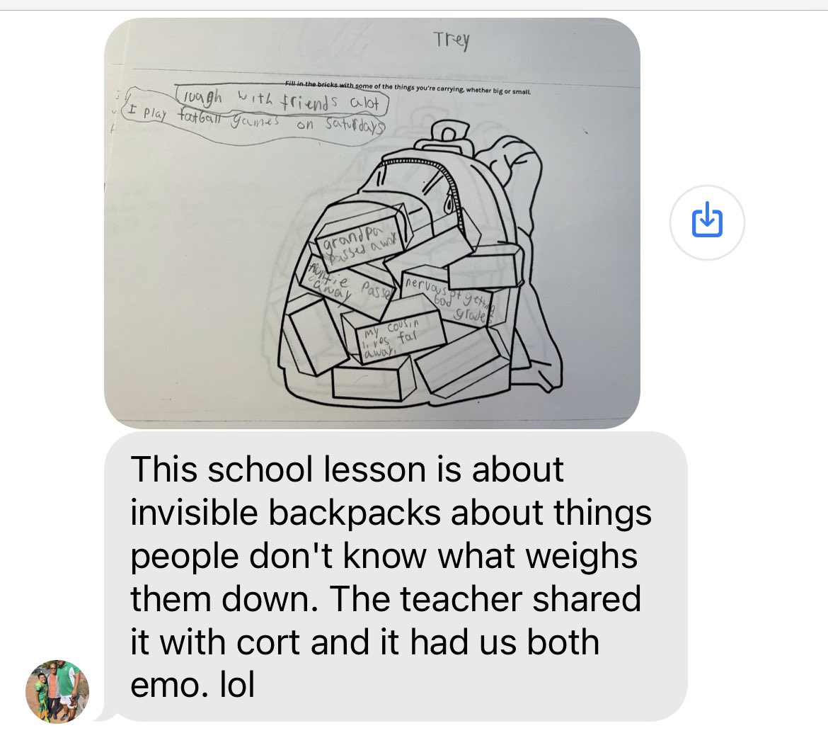 faywow18's tweet photo. My bro sent this to me&amp;my siblings and man it had me 🥺😭. 

Kids goin through grief &amp; loss is so much different compared to us as adults. Witnessing both my niece&amp;nephew lose their auntie&amp;grandpa within a 2 month period last year was too much for their little hearts to handle.💔 https://t.co/G0T4APQw3W