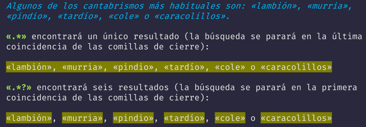 —Jose, no flipes, es imposible enseñar #regex y #cantabrismos al mismo tiempo.
—Sujétame el sobao.
