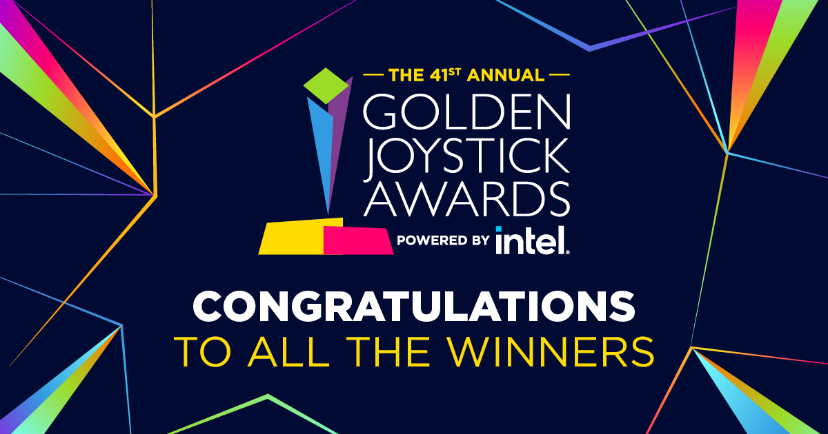 Huge congratulations to all of the winners of the The 41st Golden Joystick Awards Powered by @intel! What a great night it's been celebrating all! #GoldenJoystickAwards