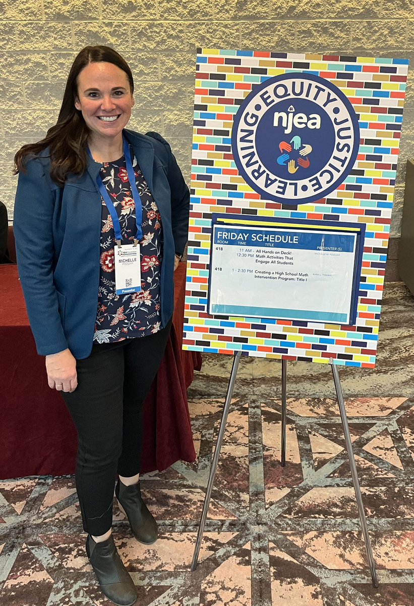 #Presenter #NJEATeacherConvention #AllHandsOnDeck I love math! I love teaching others to love math even more! #PRIME <a href="/NJEA/">NJEA</a> #ilovemyjob