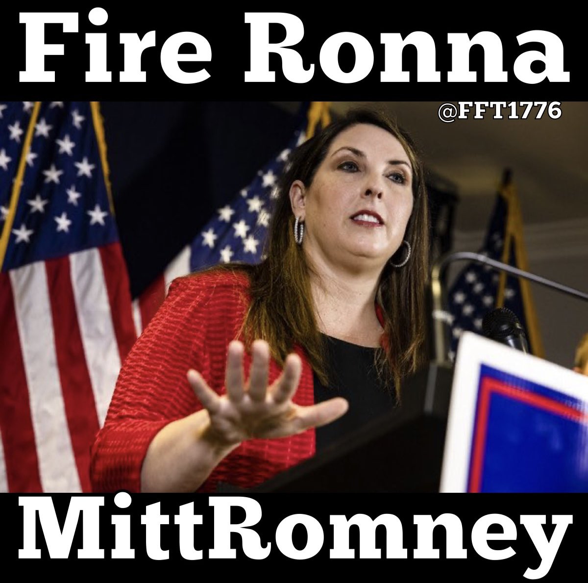FFT1776's tweet photo. Does the RNC realize how much money they could raise if they fired Ronna McDaniel and hired Scott Pressler?

HELL NO to Ronna! https://t.co/IzQq6GhHWE