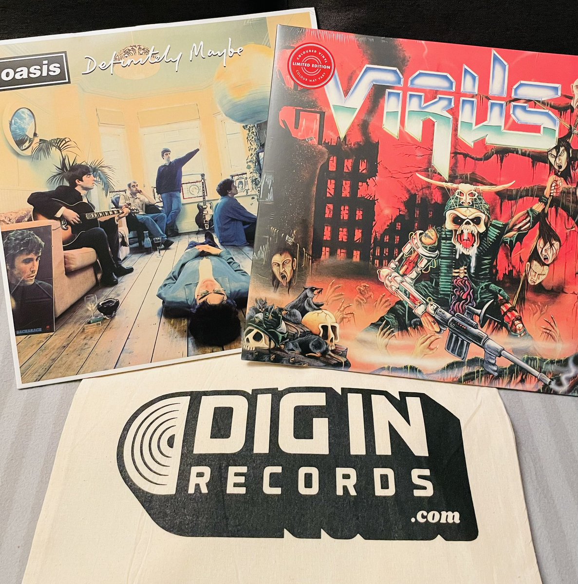 Checking out @DiginRecords today, great vinyl shop just opened in Woking.