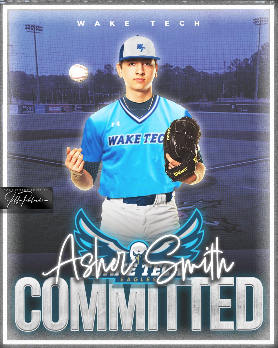 I'm blessed to announce my commitment to WAKE TECH BASEBALL! I give all the glory to God for giving me this opportunity! Thank you to my family, coaches, and friends who've helped me to reach this special milestone! The best is yet to come! Go Eagles!!!