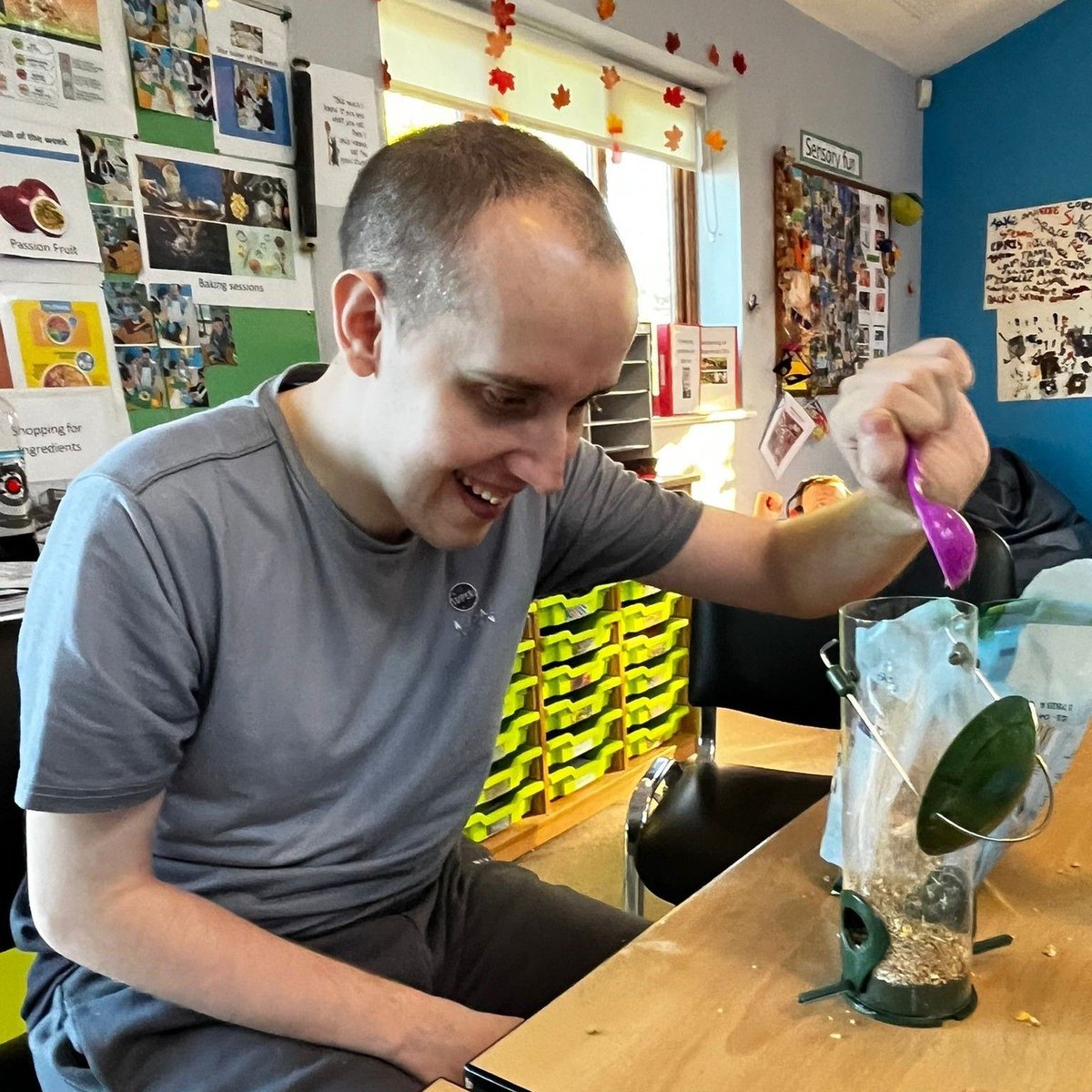 Mildenhall Hub had a great time earlier in the week making fat balls and suet feeders to try and bring more wildlife into their garden! Brilliant work everyone! #LeadTheLifeYouChoose #SocialCare
