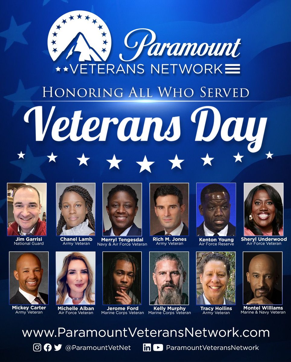 sherylunderwood's tweet photo. In honor of Veterans Day, our Paramount Veterans Network is showcasing Billboards in Times Square Friday 11/10 and Saturday 11/11…⁦@ParamountVetNet⁩ ⁦@sherylunderwood⁩ https://t.co/pgfCFqC4m5