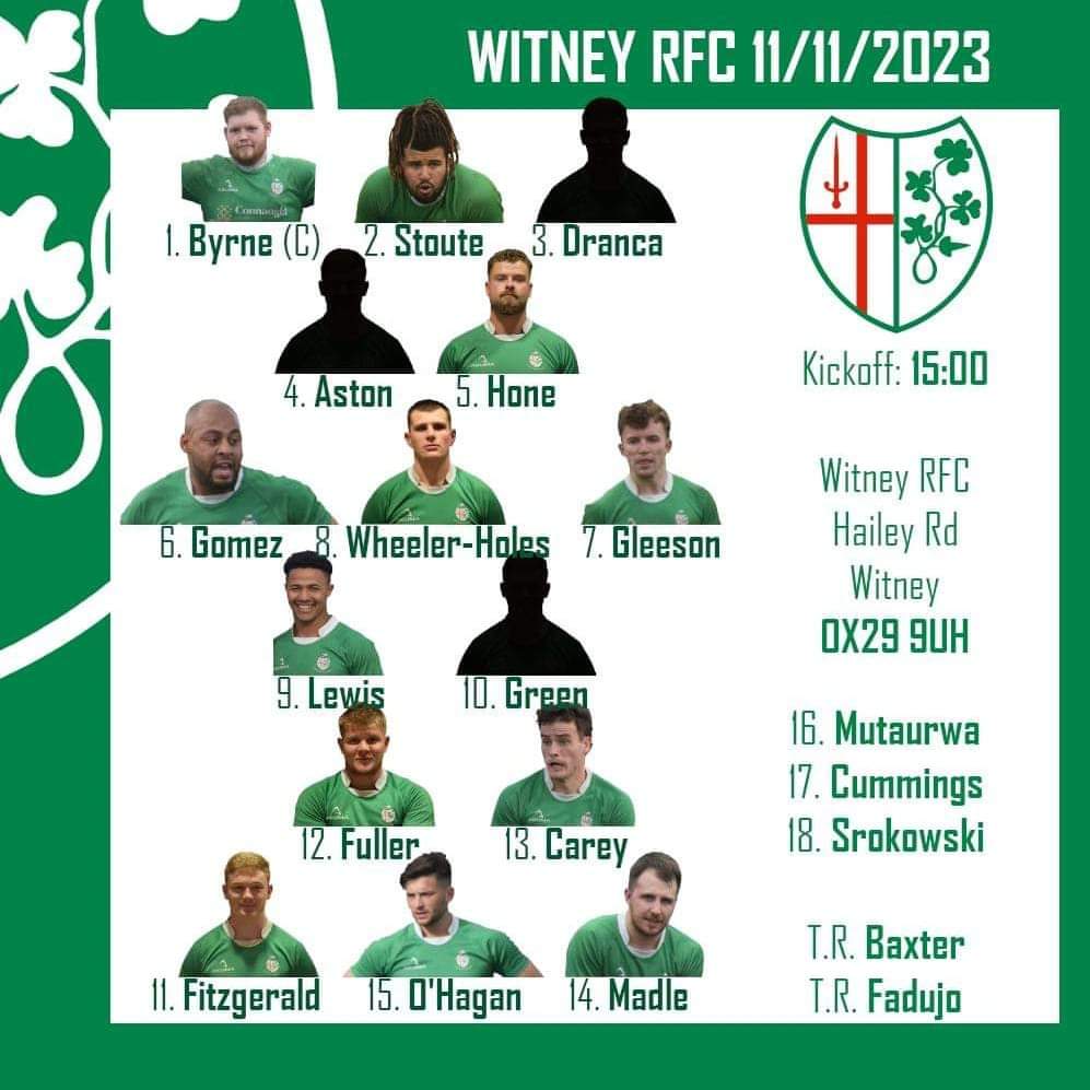Who's going to be flying down to <a href="/WitneyRFC/">Witney RFC</a> tomorrow to cheer on the Geese ?
 Let's make some noise and let them know we're there.
 Come on you Irish.
    ☘️💚☘️💚☘️💚☘️💚
<a href="/GeeseRugby/">London Irish Wild Geese</a> <a href="/Wildgeese1898/">Goose</a> <a href="/LondonIrishARFC/">London Irish ARFC</a>