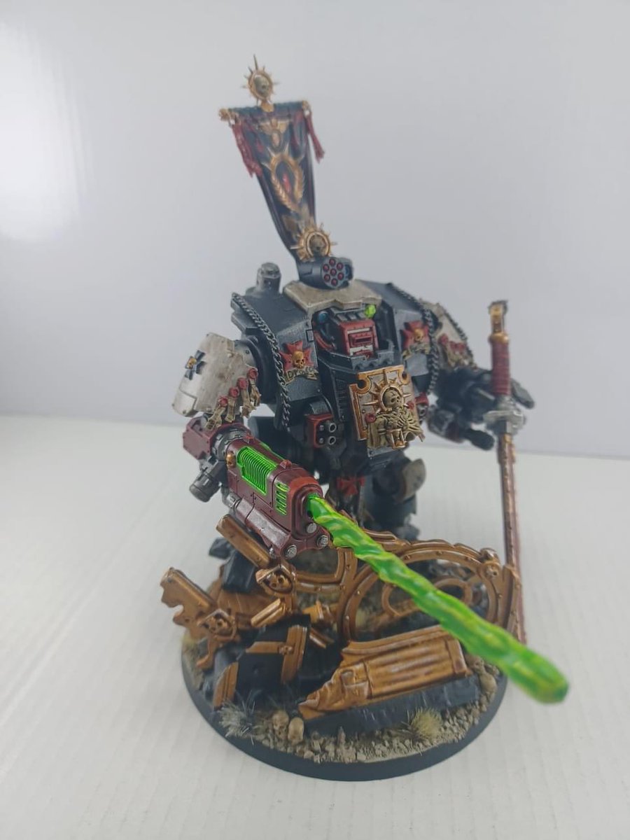 theeternalcrus1's tweet photo. Here is  Jonathan Janke’s first #blacktemplar model I built and painted for his new crusade. Remember for #dec23btbannercompetition we want to see #thegloriousfirst model you ever painted for your Crusade.

#btdreadnought #redemptordreadnought #redemptor  #dreadnought https://t.co/UFg6pZms6c