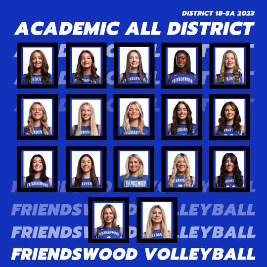 Wow! Congrats to our academic all district members! So proud of these girls! 💙🐴🏐