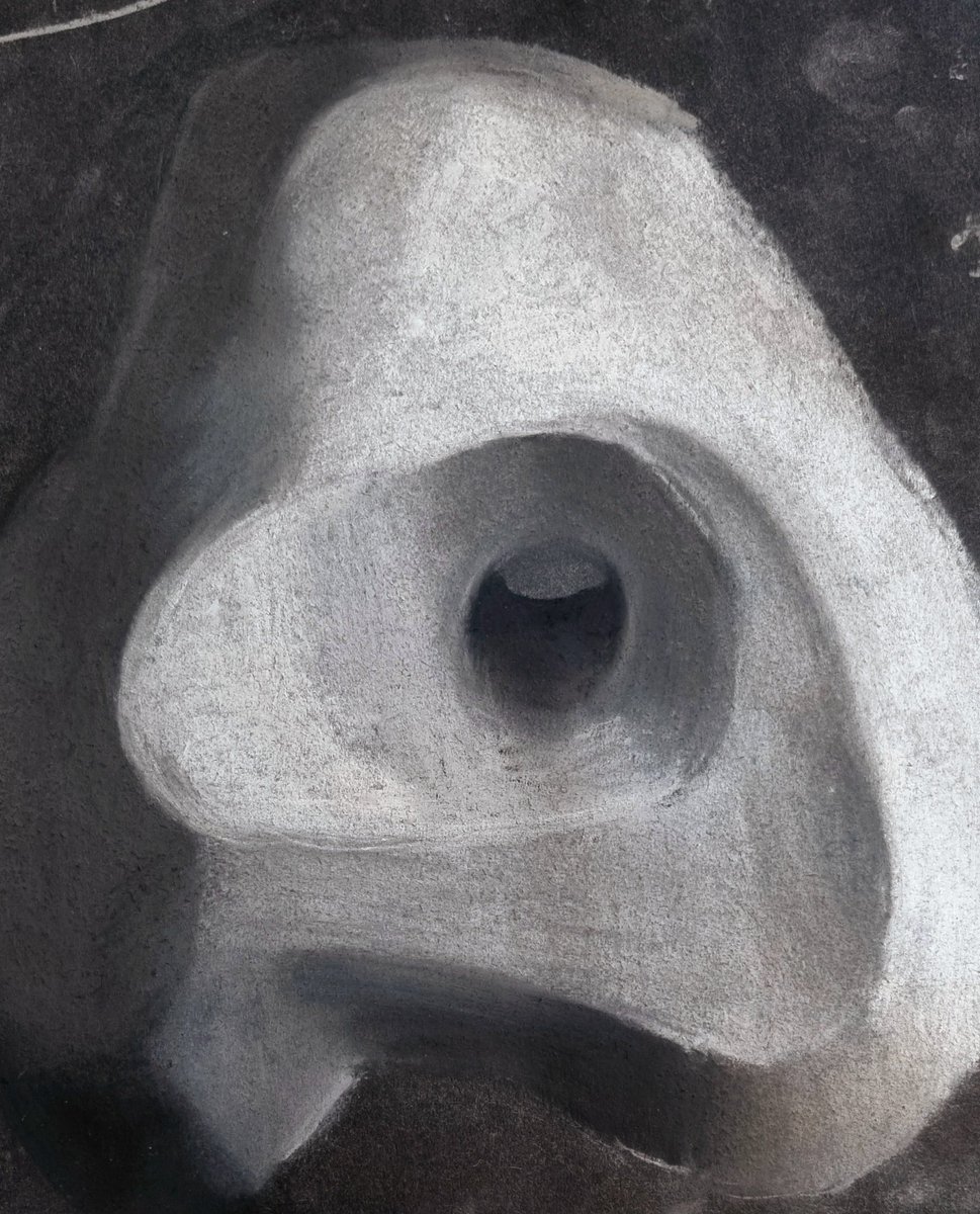 Beautiful charcoal drawings of sculptures by our Year 9 artists.
