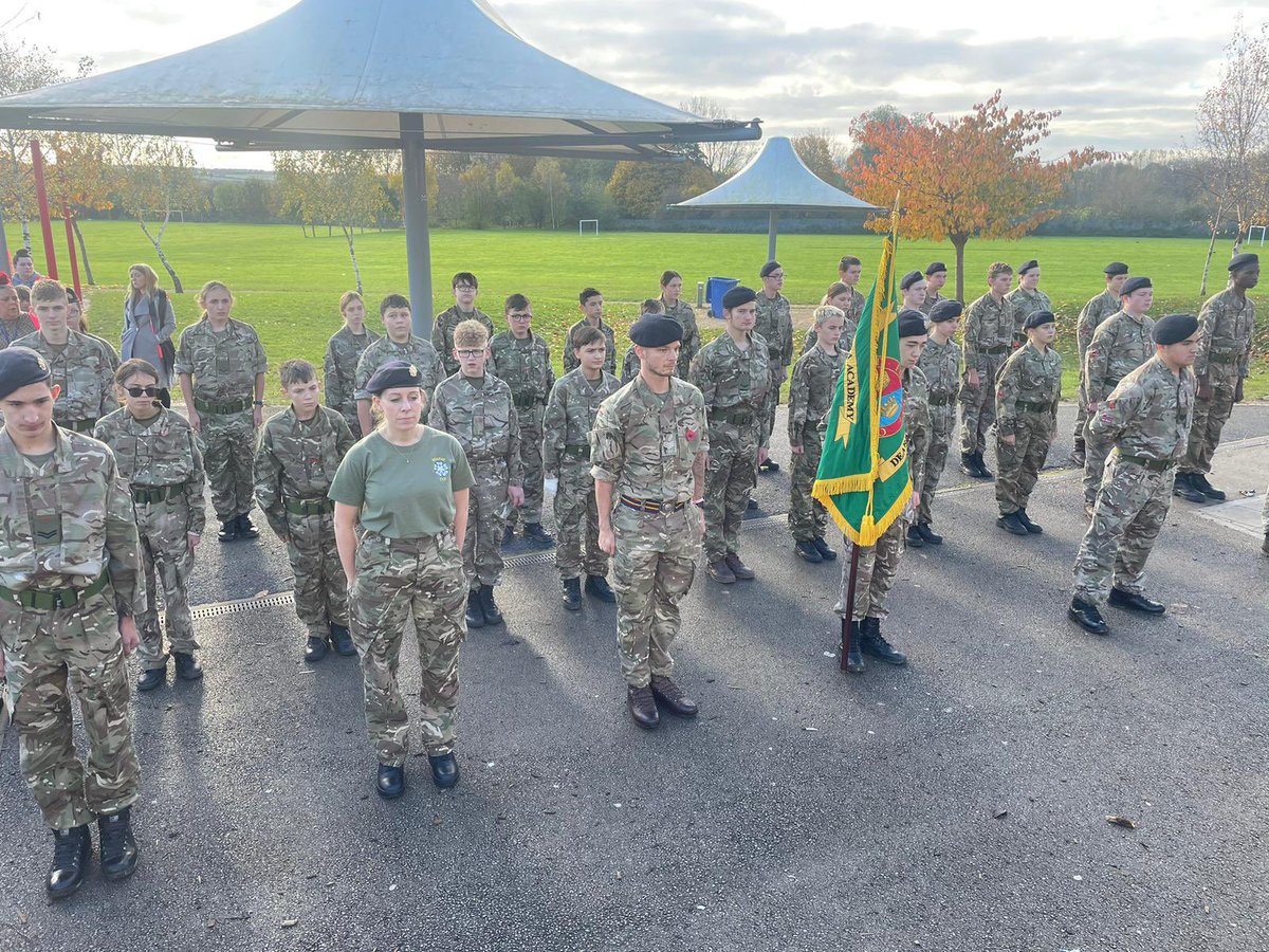 Another moving #RemembanceDay at @AstreaDearne led by @AstreaCadet NCOs and CFAVs. Well done everyone, you make us so proud every day 🫡