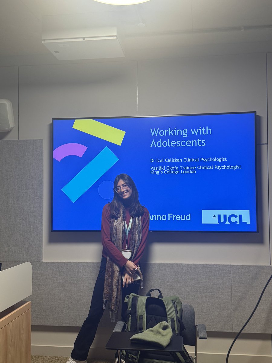 Lovely time today assisting in the delivery of this lecture on working with adolescents together with Dr Izel Caliskan.