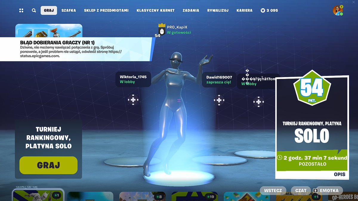 PRO_KapiX_BAMBI's tweet photo. @MidaRado I have 54 points and I made a mistake, I already did everything to reach @FortniteGame https://t.co/mBGyV2EI2u