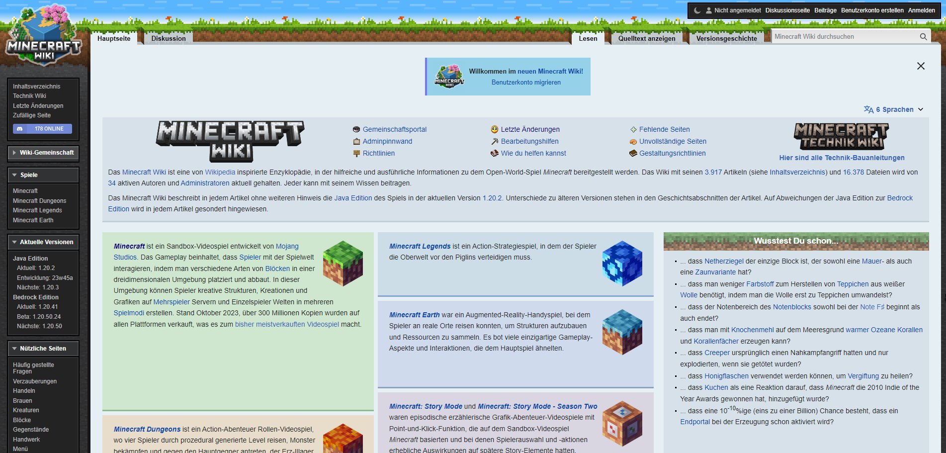 Edição Java 1.20.2 - Minecraft Wiki