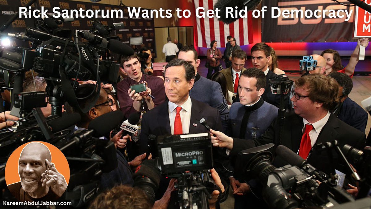 Today's Substack Topics Rick Santorum Says “Pure Democracy” Doesn’t Work; Timbaland Wants to “Muzzle” Britney Spears; Hispanic Representation in Movies and TV Haven’t Changed in 16 Years; Plus More kareem.substack.com/p/rick-santoru…