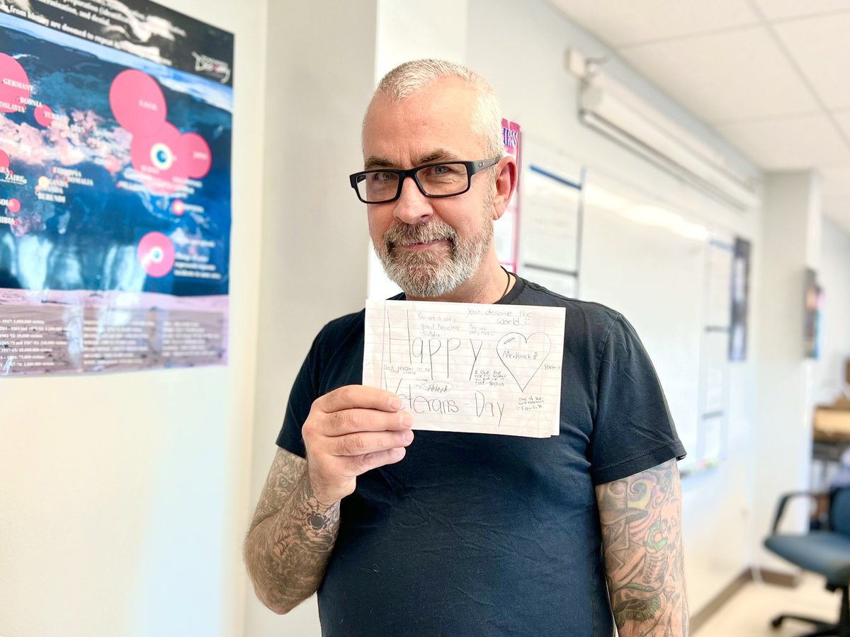 Honoring our heroes on Veterans Day, with a special salute to the teachers who've served. 

📚 #Veteran Tim Haak and teacher at Ánimo Inglewood reflects on why he chose teaching after serving, “I believe education has the power to transform lives when done right.” 

#VeteransDay