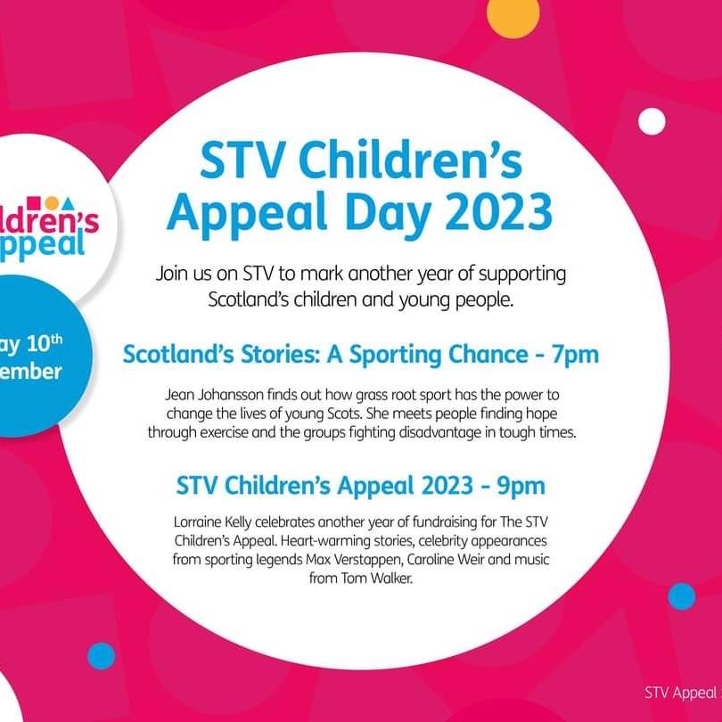 Don't forget to watch STV Children's appeal tonight, you can see the story of one of our fantastic families and how Nourish Support Centre Charity  support them. ❤️