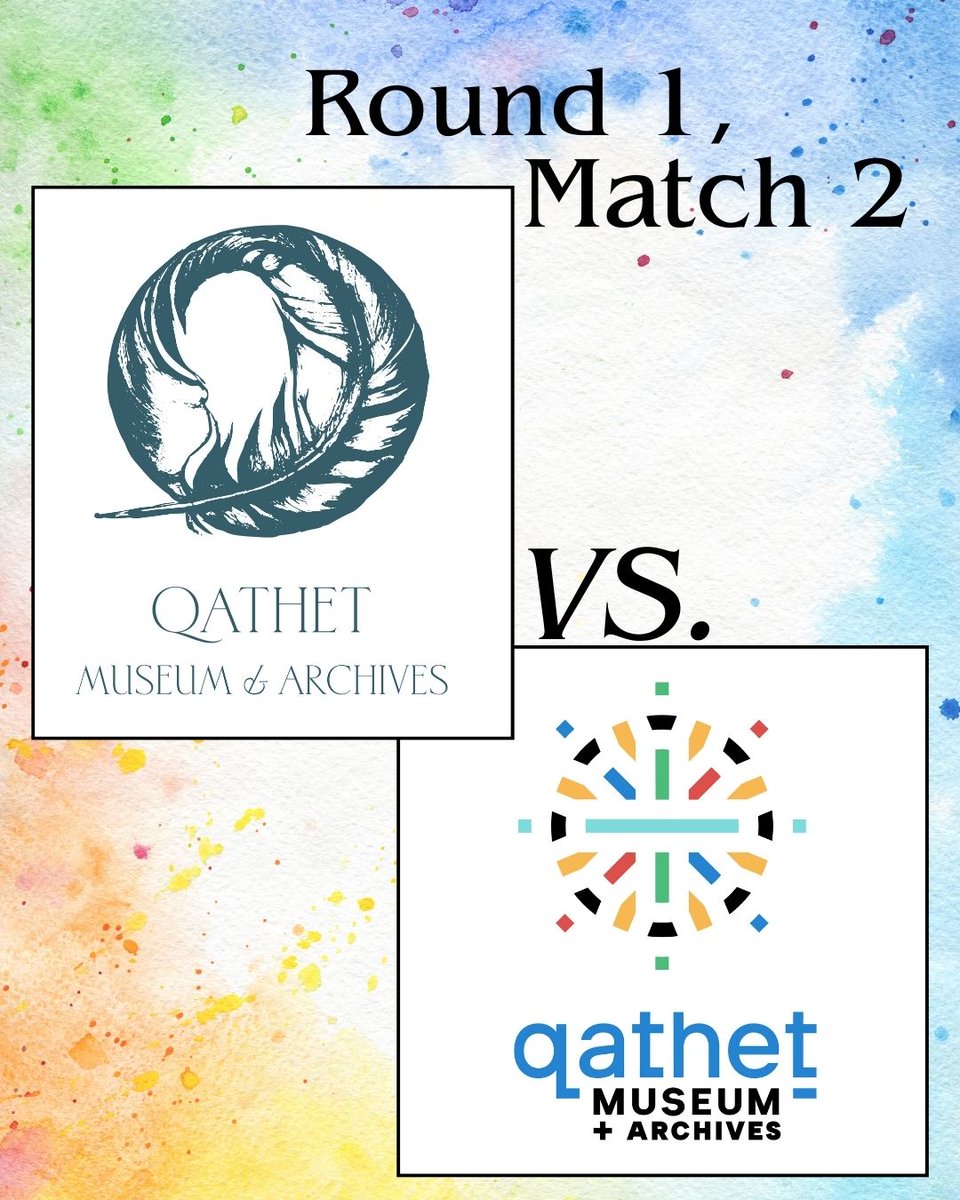 Here's the second match-up of round one!

This match has the designs of Atelier Oluwatosin and Tina Furesz facing off against each other. The one with the most votes will move onto the finals!

Cast your votes NOW!

Please vote directly on the website: qathetmuseum.ca/logo-contest.h…