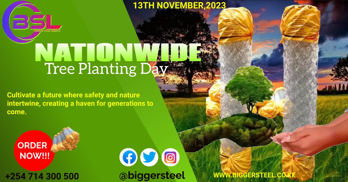 BiggerSteel's tweet photo. ✅Securing tomorrow's green legacy with each chainlink and tree planted.
Get your Chainlink from @biggersteellimited
#treeplanting #November #secure #chainlink  #safetyrootedinnature #fenceandgrow #fenceandforest #suistainablesecurity #biggersteellimited #Nationwide #kenya https://t.co/gmXWqWwz2B