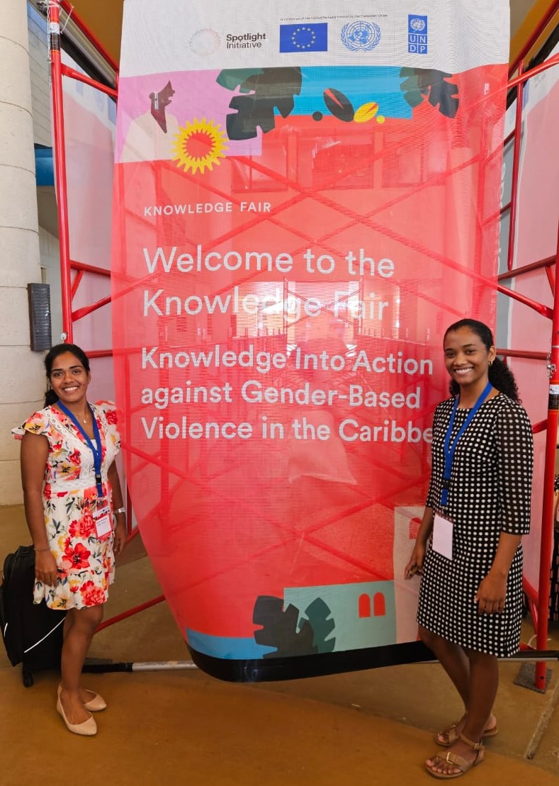 UNDPTT's tweet photo. At the 'Empowering Voices, Ending GBV' fair in Bridgetown, diverse voices united to tackle GBV/FV. Innovative and sustainable solutions were spotlighted, pushing for a violence-free Caribbean. @undpbarbadosec @UN @UNDP @GlobalSpotlight #EndGBV #Knowledge4Action #EmpowerVoices https://t.co/i4aVFCRgNB
