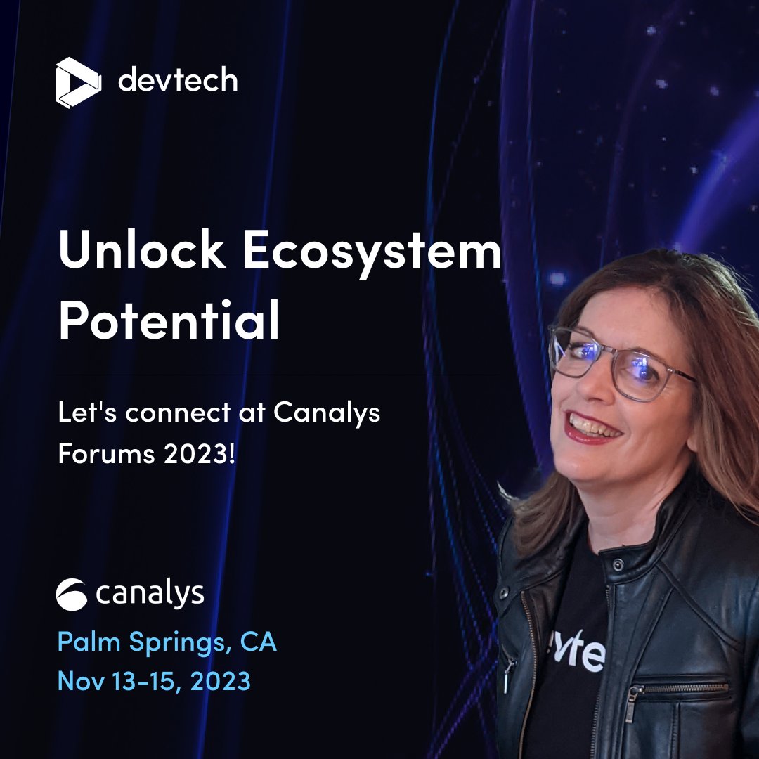 devtechgroup's tweet image. Exciting times ahead at @Canalys Forum! 🚀Ready to dive into cutting-edge channel research and connect with the channel ecosystem.
Join Devtech's Dianna Geairn to learn how to supercharge your company's ecosystem power. Let's make it count! 🌟
#CanalysForums #PartnerEcosystems